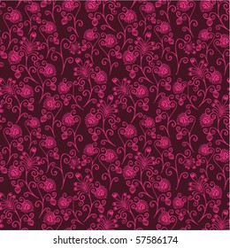 Romantic seamless floral pattern