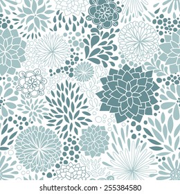 Romantic seamless floral pattern. Seamless pattern can be used for wallpaper, pattern fills, web page backgrounds, surface textures. 