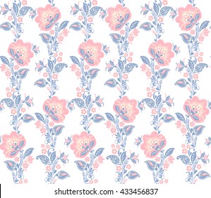 Romantic seamless floral pattern. Seamless pattern can be used for wallpaper, pattern fills, web page backgrounds, surface textures. vector background. Eps 8
