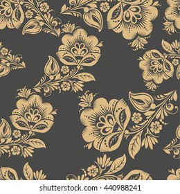 Romantic seamless floral pattern. Seamless pattern can be used for wallpaper, pattern fills, web page backgrounds, surface textures. vector background. Eps 8