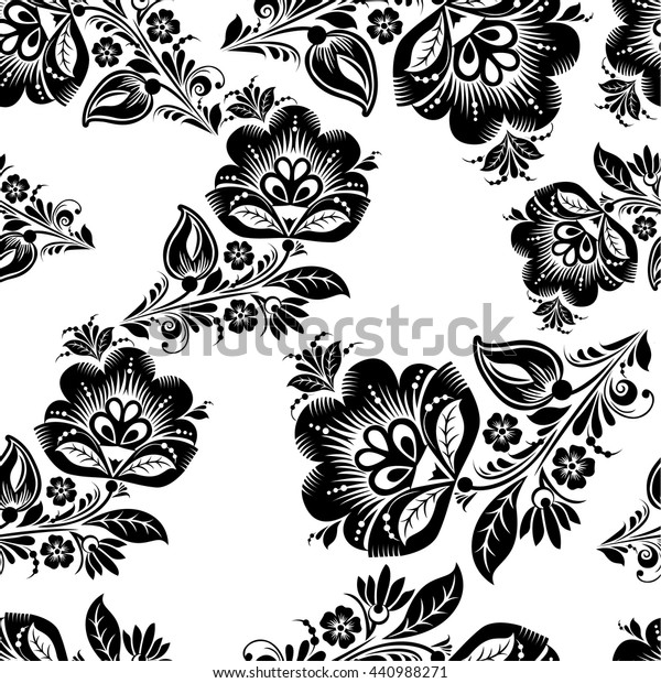 Romantic Seamless Floral Pattern Seamless Pattern Stock Vector Royalty Free 440988271