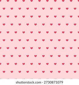 Padrão de coração sem emenda romântico para projetos Valentine, envoltório de presente, têxtil, artigos de papelaria e design festivo
