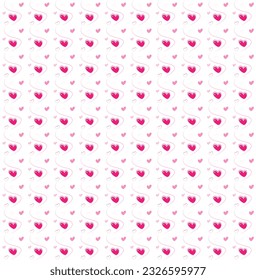 Romantic Seamless Love Hearts Pattern 