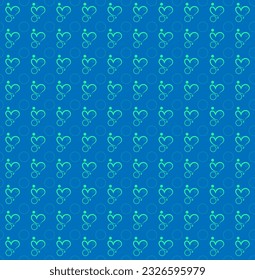 Romantic Seamless Love Hearts Pattern 