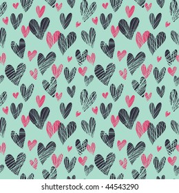 Romantic seamless pattern