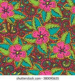 Romantic seamless pattern with apple flowers. Floral endless background. Can be used for cards, invitations, fabrics, wallpapers, ornamental template for design and decoration.