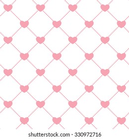 Romantic Seamless Pattern Background Vector Illustration EPS10