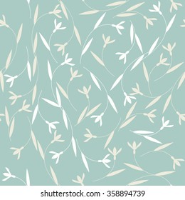 Romantic seamless pattern with cute flowers. Endless pattern can be used for wallpaper, pattern fills, web page background, surface textures, linen, tile and more creative designs.
