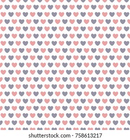 Romantic seamless pattern with heart. Valentine's Day. Vector illustration. Background. Love.