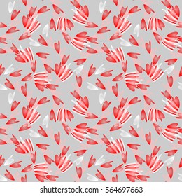 Romantic seamless pattern with hearts. Ornament for Valentines Day, Mother's Day. I love you, thank you card. Background for wedding invitation design, gift wrapping paper, textiles