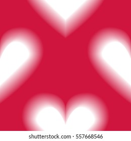 Romantic seamless pattern with red hearts. Love and romantic symbols. Vector illustration for background, wallpaper, banner or Valentine's Day greeting card.