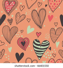 Romantic seamless pattern in spring colors