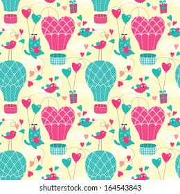 Romantic seamless pattern. Valentine background