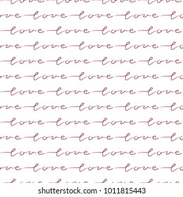 Romantic seamless pattern for Valentine's day, vector illustration