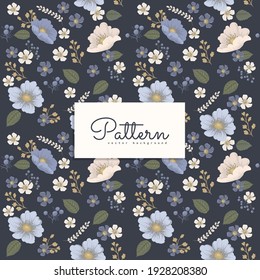 Romantic seamless vector floral pattern.
