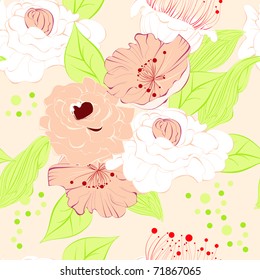 Romantic seamless wallpaper