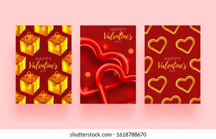 Romantic set background. Valentine day card. Festive romantic background. Love poster special concept.