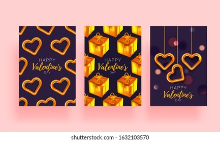 Romantic set background. Valentine day card. Festive romantic background. Love poster special concept.
