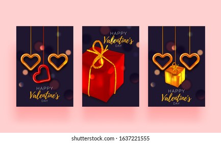 Romantic set background. Valentine day card. Festive romantic background. Love poster special concept.