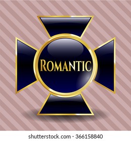 Bandera brillante romántica