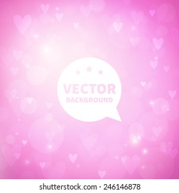 romantic shiny blurred vector background with lights for banner, website, presentation or brochure. 