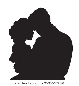 Romantic Silhouettes: A Tale of Love Through the Ages. Timeless Romance: A Classic Love in Silhouette