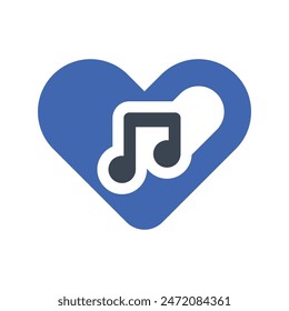 Romantic song Icon, Vector Graphics