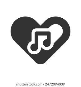 Romantic song Icon, Vector Graphics