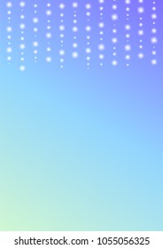 romantic sparkle abstract background, glitter star line with color gradient template, falling starry layout, vector illustration
