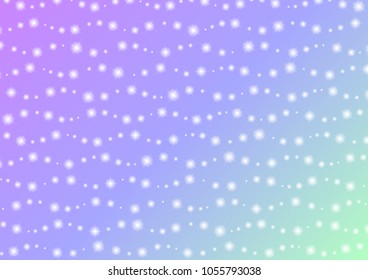 romantic sparkle abstract background, glitter star line with color gradient template, zigzag wave starry layout, vector illustration