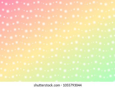 romantic sparkle abstract background, glitter star line with color gradient template, wave starry layout, vector illustration