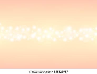 romantic sparkle abstract background, glitter sparking bokeh with pink background, tender wedding background, vector illustration