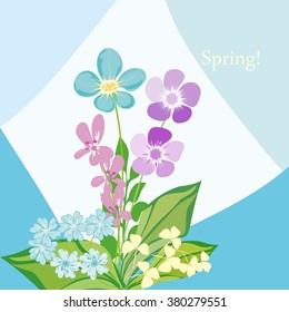 Romantic spring flower backgrounds