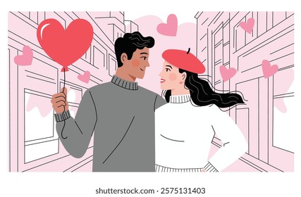 Romantic Stroll in the City