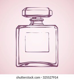 Perfume Bottle Drawing Design - kellywon