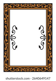 Romantic Subtle Ornamental Border Decorative Vector