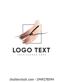 A romantic and sweet calligraphy dancing theme typeface letter type B logo template, Vector logo for business and company identity 