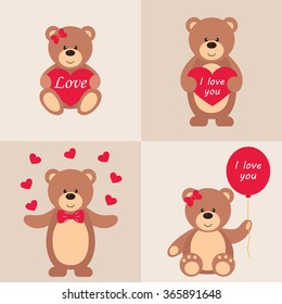 romantic teddy set