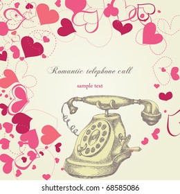 Romantic telephone call
