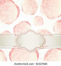 Romantic template design for greeting card or invitation
