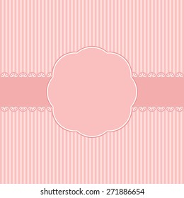 Romantic template greeting card.