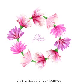 Romantic tender peony flowers. Vector illustration. Design for card, banner, wedding invitation, birthday greetings.