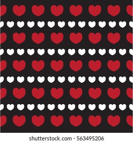 romantic texture with hearts Valentine day. Pattern for wallpaper, patterns, web page background, surface textures. Vector pattern. Vector illustration.