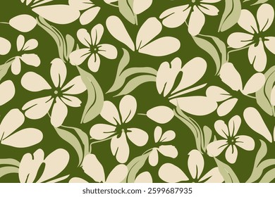Romantic traditional floral seamless pattern.