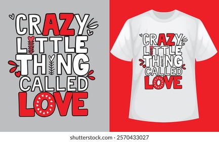 Romantic T-shirt Design for Valentine's Day 