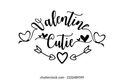 Romantic Typography quote design lettering hand-drawn style. Cute typography elements for Valentine's day, wedding, greeting cards, T-shirts, mugs, decoration, prints, and posters design.  