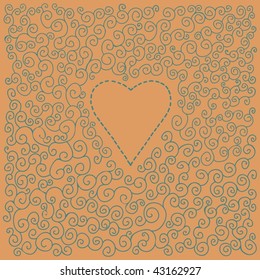 romantic valentine card