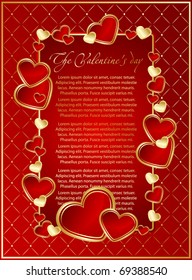 Romantic valentine card