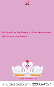 Romantic valentine card graphic vector illustration. chapter 18