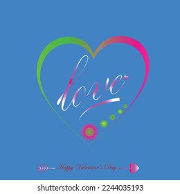 Romantic valentine card graphic vector illustration. chapter 40